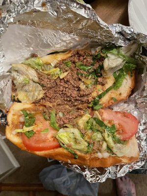 Photo of Taqueria El Mexicano Grill - Waco, TX, US. Pic of the Torta. Added refried beans to it. Was pretty good after I added salsa and queso to it.