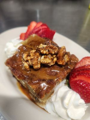 Photo of Old Rangers Inn - Greentown, PA, US. a plate of dessert with whipped cream and strawberries