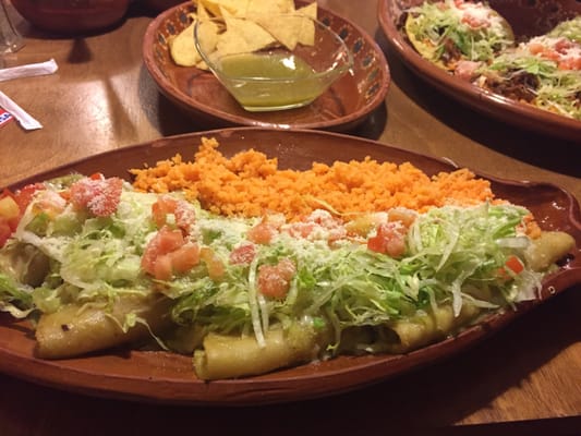 Photo of El Rancho - Hanover, PA, US. Enchiladas Verdes, very very impressed