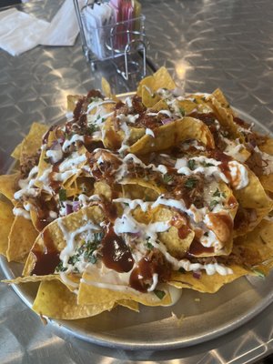 Photo of Lake Hudson Inn - Adair, OK, US. Pulled pork nachos