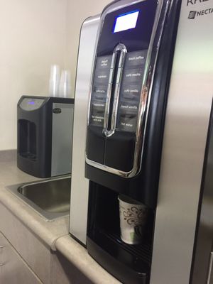 Photo of Visalia Kia - Visalia, CA, US. Try the fancy smancy coffee machine! 10 different choices.