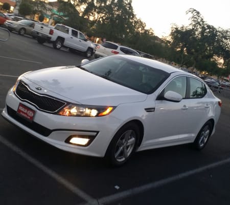 Photo of Visalia Kia - Visalia, CA, US. Our New Kia Optima Snow White Pearl 2014