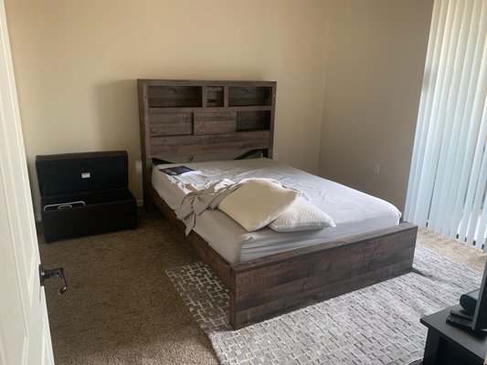 Photo of Pruitts Furniture - Phoenix, AZ, US. Work in progress, waiting on a pair of nightstands from an online retailer, might need a low profile box spring too!