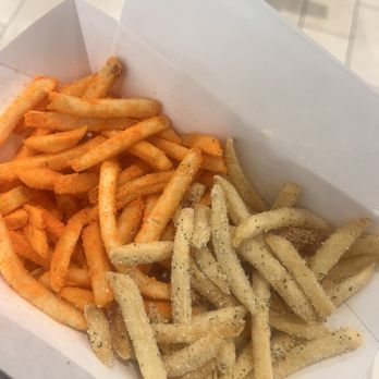 large cheddar and sour cream and onion fries