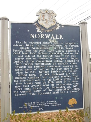 Photo of Norwalk Historical Marker - Norwalk, CT, US.