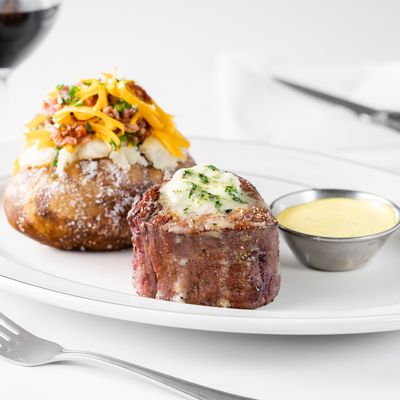 Photo of J. Alexander's - Nashville, TN, US. a steak and a side dish