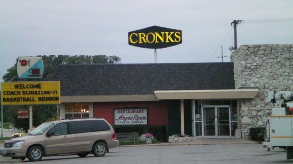 Photo of Cronk's Cafe Restaurant & Lounge - Denison, IA, US. right as you enter denison you see cronk's