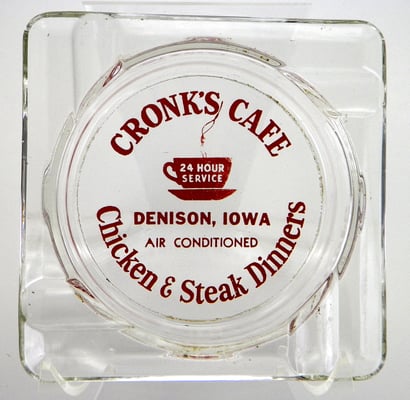 Photo of Cronk's Cafe Restaurant & Lounge - Denison, IA, US. We were wondering if this place was still in business, and it is. What a collectible.