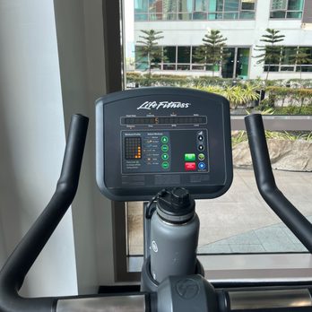 Stationary bike view