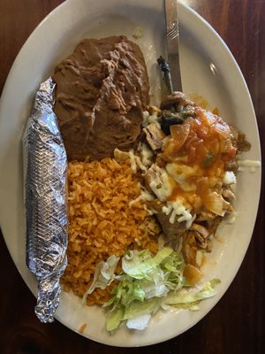 Photo of Taqueria El Mexicano Grill - Waco, TX, US. Chile Relleno Lunch Special