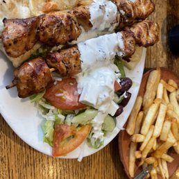 Chicken Souvlaki Platter