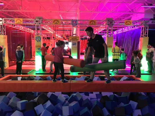 Photo of Urban Air Trampoline and Adventure Park - Fairfield Township, OH, US. Battle Beam!