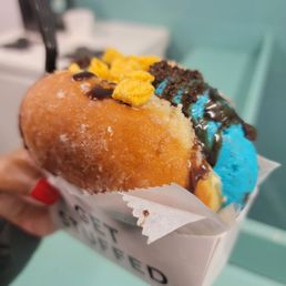 Photo of Stuffed Ice Cream - New York, NY, United States. Stuffed glazed donut