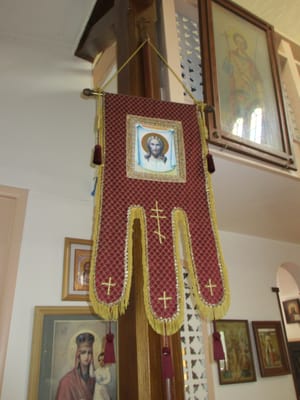 Photo of Russian Orthodox Church of Protection of the Holy Virgin - Los Angeles, CA, US. Beautiful tapestry's