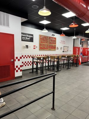 Photo of Five Guys - Philadelphia, PA, US. the inside of a fast food restaurant