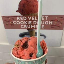 Photo of Stuffed Ice Cream - New York, NY, United States. Red velvet cookie dough