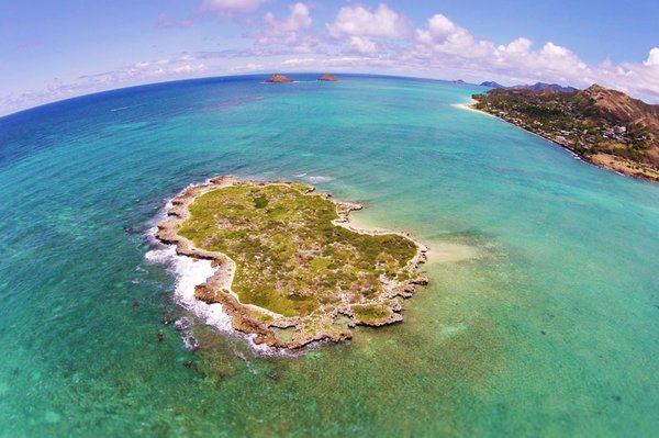 Photo of Kailua Beach Adventures - Kailua, HI, US. Flat Island 'Popoi`a' is the closest kayaking destination from Kailua Beach Park.