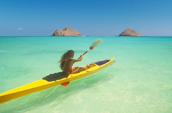 Photo of Kailua Beach Adventures - Kailua, HI, US. Kayaking to the Mokulua Islands in Kailua