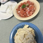 Lomi Salmon With Raw Fish & Limu  Macaroni salad