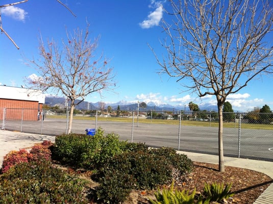 Photo of Olive Middle School - Baldwin Park, CA, US. A view of the snow-capped mountains in the background.