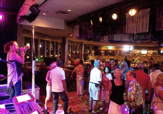 Photo of Ocean Club Nightclub - Ocean City, MD, US. a band playing on the dance floor