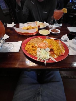 Photo of Taqueria El Mexicano Grill - Waco, TX, US. Enchiladas Rojas