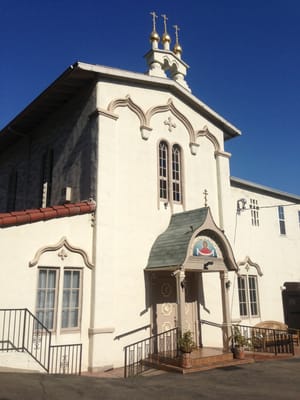 Photo of Russian Orthodox Church of Protection of the Holy Virgin - Los Angeles, CA, US. Back of church