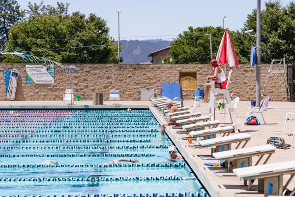 Photo of Morgan Hill Aquatics Center - Morgan Hill, CA, US. Competition pool, great for lap swim!