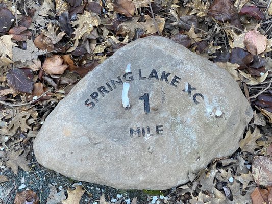 Photo of Spring Lake Regional Park - Santa Rosa, CA, US. Mile 1 rock marker