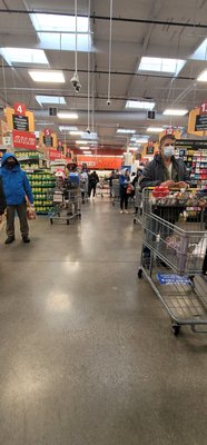 Photo of Food4Less - Panorama City, CA, US. Line to the back of the store.