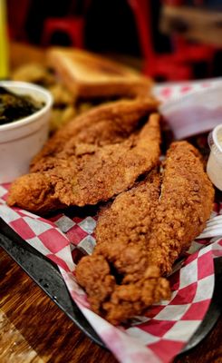 Photo of Piggybacks bbq & catfish - Lake City, SC, US. Fried catfish platter.. cooked to perfection