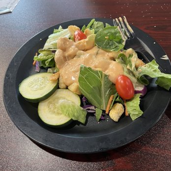 1/4 of garden salad (hubby ate 3/4 and salad)