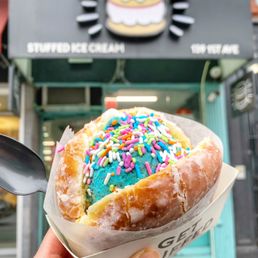 Photo of Stuffed Ice Cream - New York, NY, United States. Cookie Road CRUFF