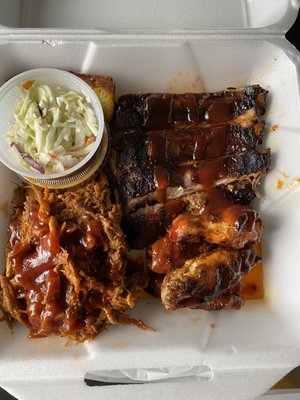 Photo of Memphis BBQ - Woodbridge, ON, CA. Pulled pork, ribs, wings, coleslaw