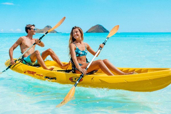 Photo of Kailua Beach Adventures - Kailua, HI, US. Double Kayak Rentals to visit the Mokes