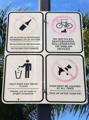 Photo of Ocean View Hills Neighborhood Park - San Diego, CA, US. typical park rules