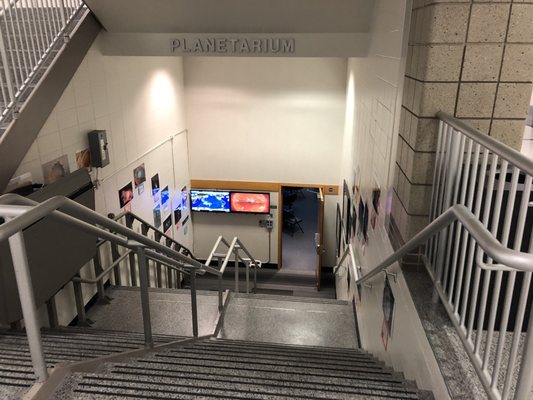 Photo of Carmel High School - Carmel, IN, US. The way down to the Carmel Planetarium