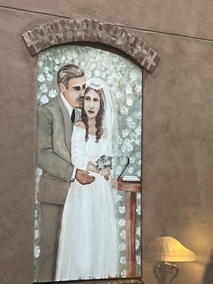 Photo of Horton Grand Hotel - San Diego, CA, US. Creepy mural awaits you when you look out the balcony