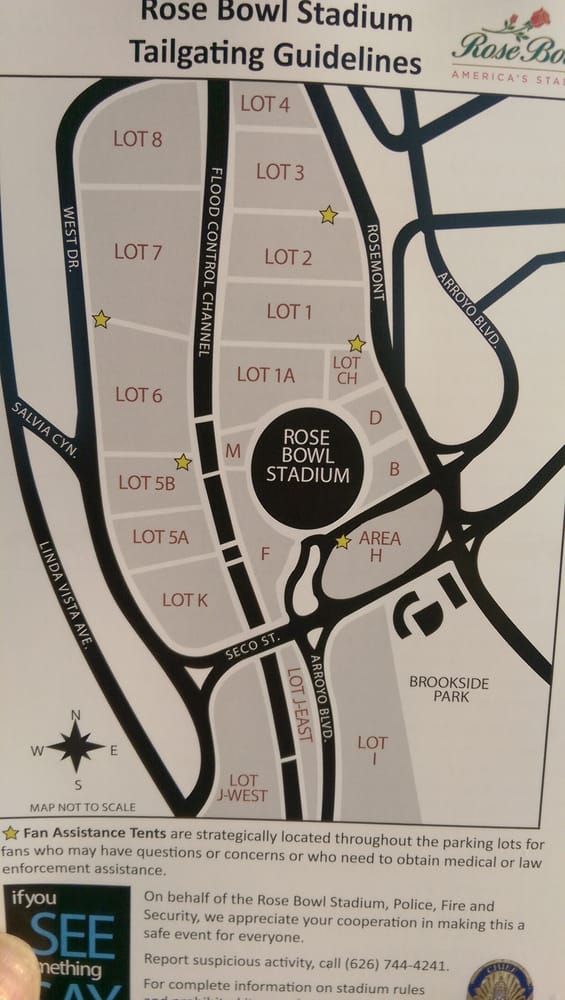 Rose Bowl Stadium Map