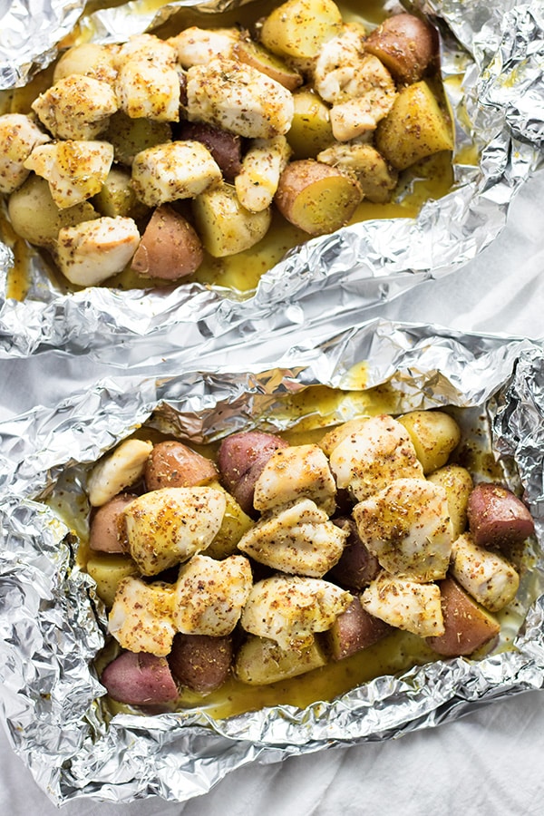 Honey Mustard Chicken Foil Packets | Easy Foil-Wrapped Camping Recipes For Outdoor Meals