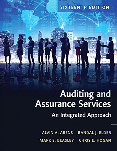 Solutions for Auditing and Assurance Services 16th by Alvin A. Arens ...