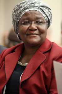 Bishop Joaquina Nhanala from Mozambique is the first female United Methodist bishop in Africa . Photo by Kathleen Barry, UMNS.