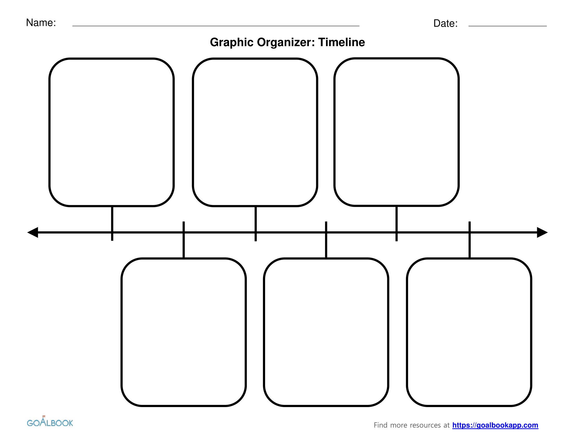 Timeline Graphic Organizer Template Free Download