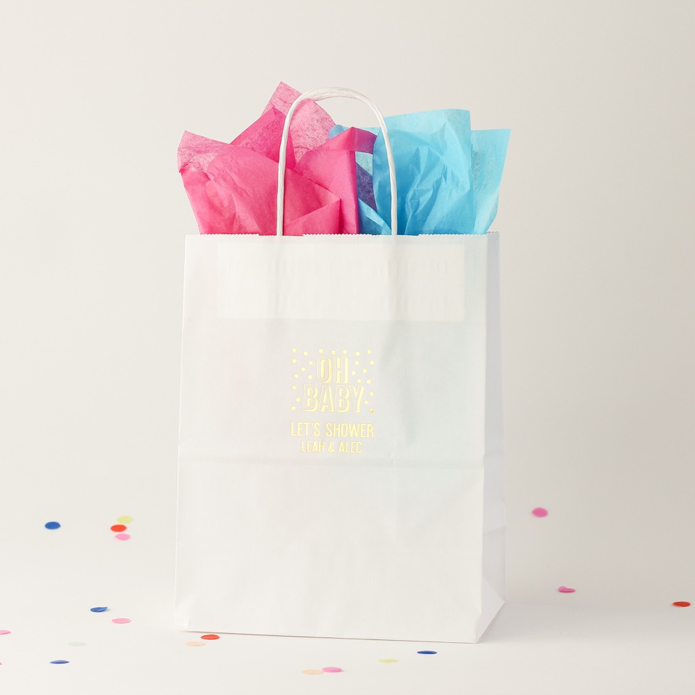 Personalized Oh Baby Gift Bag