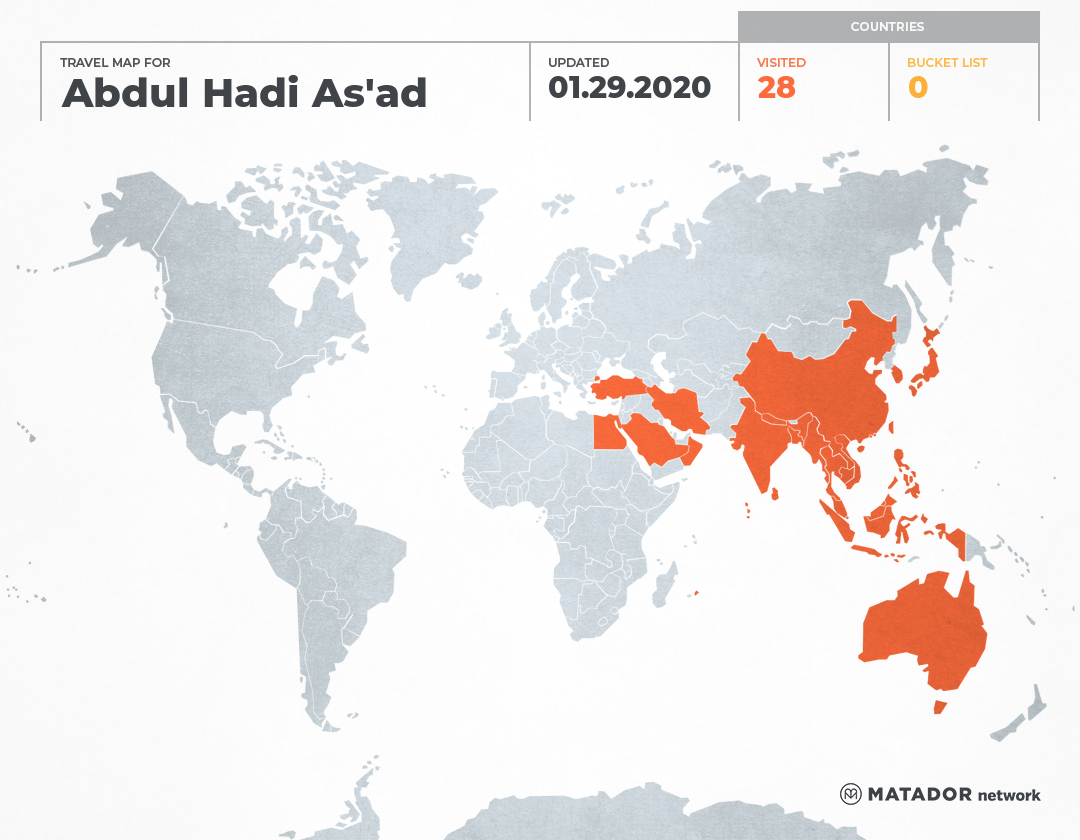 hadi as ad’s travel map