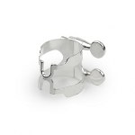 Rico H-Ligature and Cap for Alto Saxophone - Silver Plated