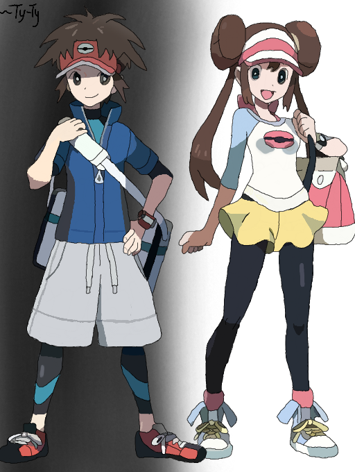 Colors Live - pokemon trainer black and white by tyty-was-here :p