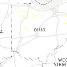 Regional Hail Map for Columbus, OH - Tuesday, August 6, 2024