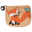 Hand Felted Fox Purse with Appliqué