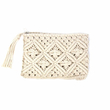 Macramé Clutch Bag with Tassel